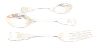 Lot 197 - A Victorian silver part service