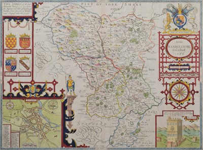 Lot 85 - John Speed, Map of Derbyshire.