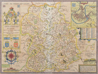 Lot 86 - John Speed, Map of Shropshire.