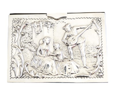Lot 149 - A Victorian silver playing card case
