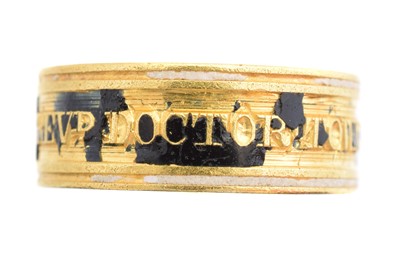 Lot 239 - A George III mourning ring