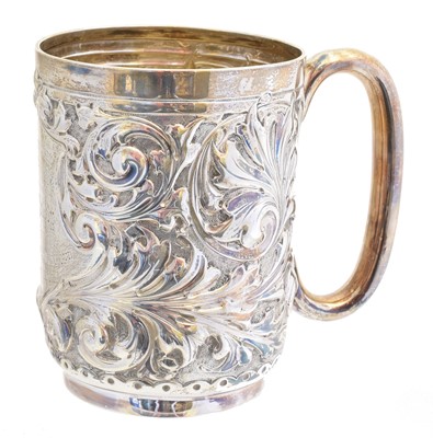 Lot 146 - An Edward VII silver tankard