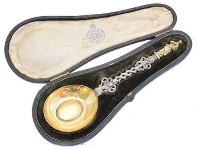 Lot 147 - A Victorian cased silver apostle spoon