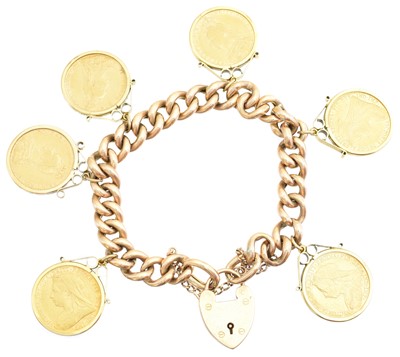 Lot 1 - A sovereign bracelet
