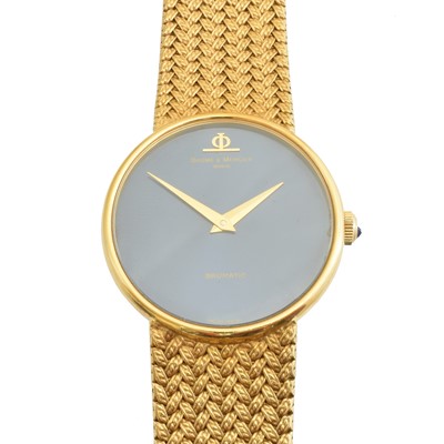 Lot 258 - An 18ct gold Baume & Mercier Baumatic wristwatch