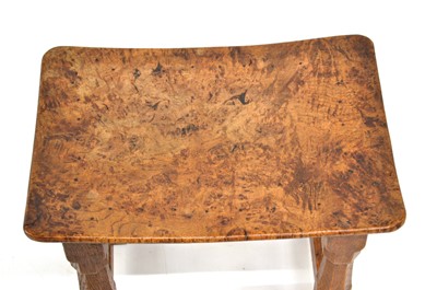 Lot 258 - A Robert Thompson of Kilburn "Mouseman" Burr Oak Stool