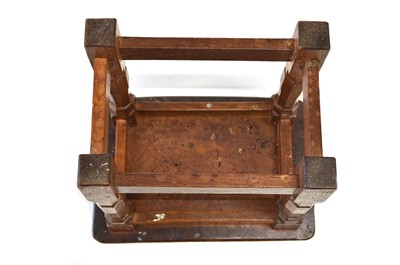 Lot 258 - A Robert Thompson of Kilburn "Mouseman" Burr Oak Stool
