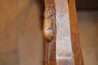 Lot 258 - A Robert Thompson of Kilburn "Mouseman" Burr Oak Stool