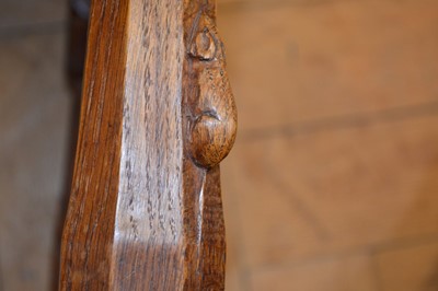 Lot 258 - A Robert Thompson of Kilburn "Mouseman" Burr Oak Stool