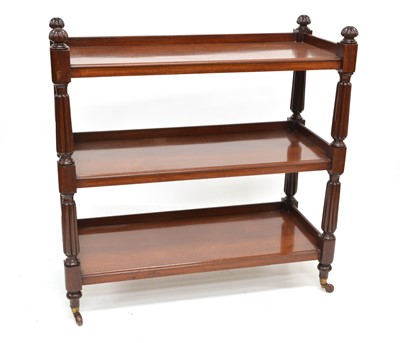 Lot 296 - Victorian mahogany three-tier buffet