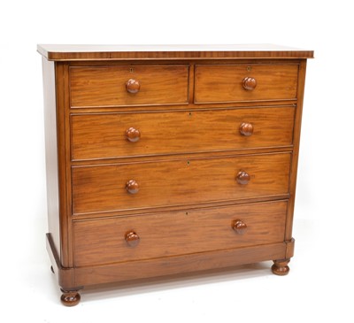 Lot 445 - Victorian mahogany chest of drawers