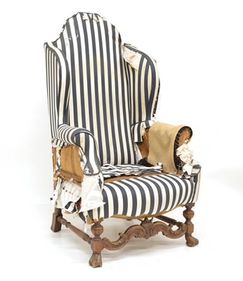 Lot 381 - Victorian Wingback Chair