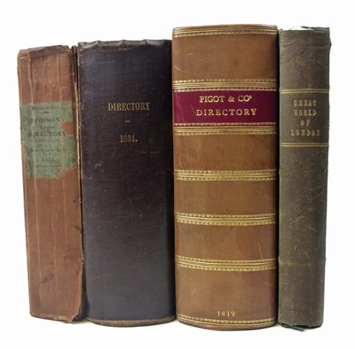 Lot 110 - Three London Directories & One World of London (4vols)