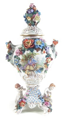 Lot 257 - Dresden table centre piece