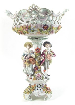 Lot 258 - Sitzendorf table centre piece