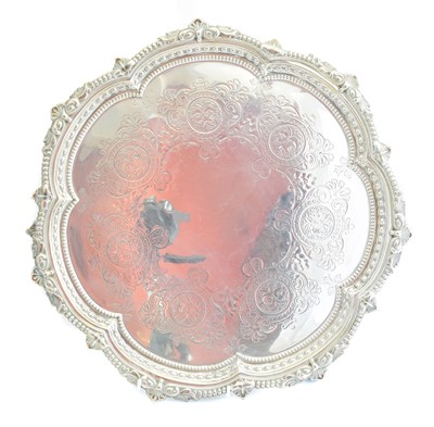 Lot 158 - An Edward VII silver salver