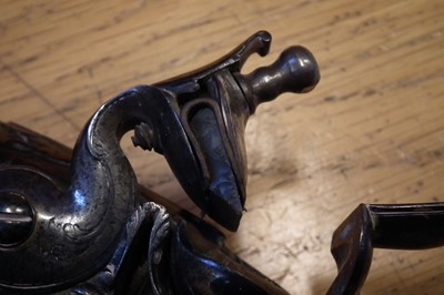 Lot 2 - Flintlock Queen Anne pistol by Walker of London