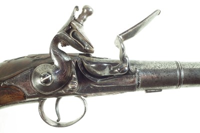 Lot 2 - Flintlock Queen Anne pistol by Walker of London
