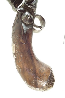Lot 2 - Flintlock Queen Anne pistol by Walker of London