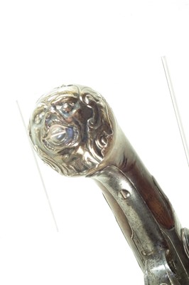 Lot 2 - Flintlock Queen Anne pistol by Walker of London