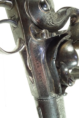 Lot 2 - Flintlock Queen Anne pistol by Walker of London
