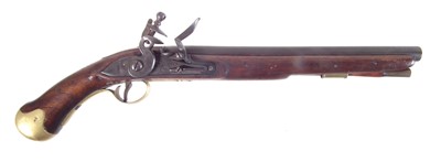 Lot 84 - Deactivated reproduction flintlock sea service pistol.