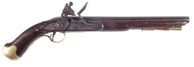 Lot 85 - Deactivated reproduction flintlock sea service pistol.