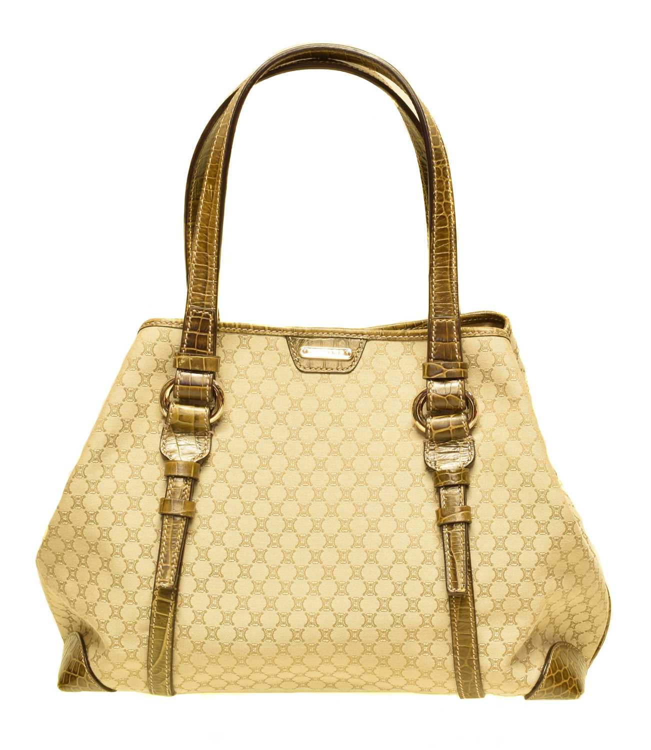 Lot 65 - A Celine Logo Shoulder Bag