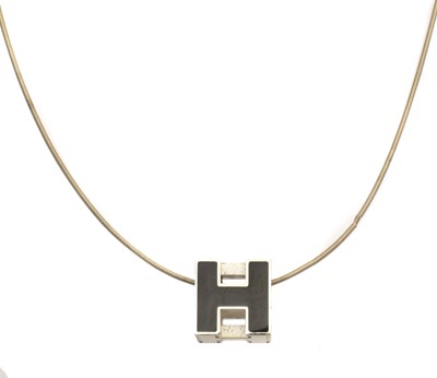 Lot 108 - A Hermès Cube H necklace
