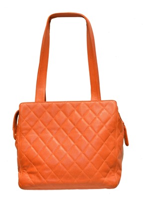 Lot 55 - A Chanel Front Pocket Turnlock Tote Shoulder Bag