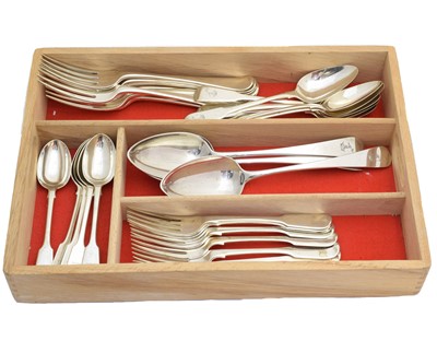 Lot 228 - A large selection of silver flatware