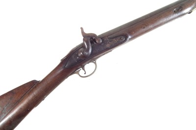 Lot 111 - Brown Bess musket converted to a Percussion sporting gun