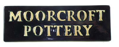 Lot 171 - Moorcroft shop display sign