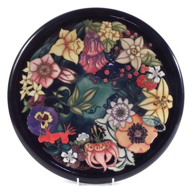 Lot 188 - Moorcroft chager designed by Rachel Bishop