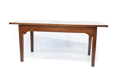 Lot 414 - 18th Century oak and elm dining table