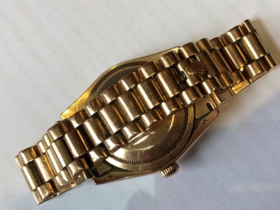 Lot 145 - A gents 18ct gold Rolex Oyster Perpetual Day-Date wristwatch
