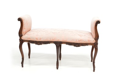 Lot 389 - Edwardian mahogany stool