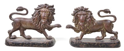 Lot 357 - A Pair of Lion Door Stops