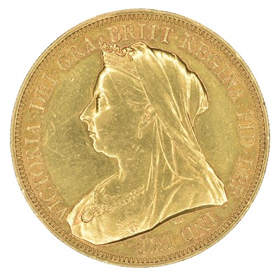 Lot 72 - Queen Victoria, Five Pounds, 1893.