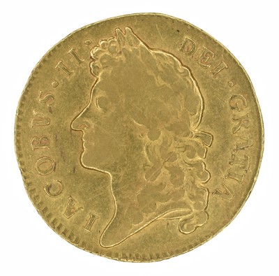 Lot 13 - King James II, Guinea, 1687.