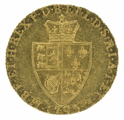 Lot 49 - King George III, Guinea, 1793.