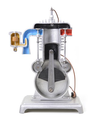 Lot 132 - 1930's single-cylinder air-cooled crossflow engine model