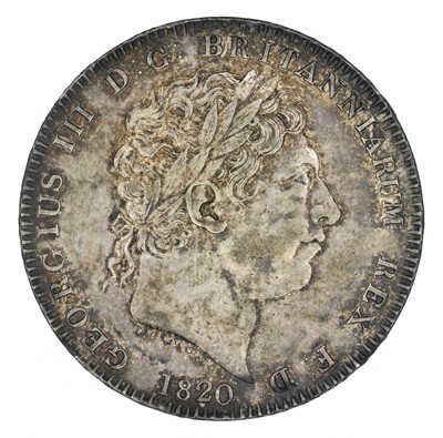 Lot 55 - King George III, Crown, 1820 LX.