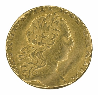 Lot 44 - King George III, Quarter-Guinea, 1762.