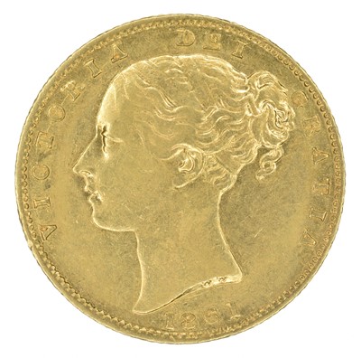 Lot 65 - Queen Victoria, Sovereign, 1861.