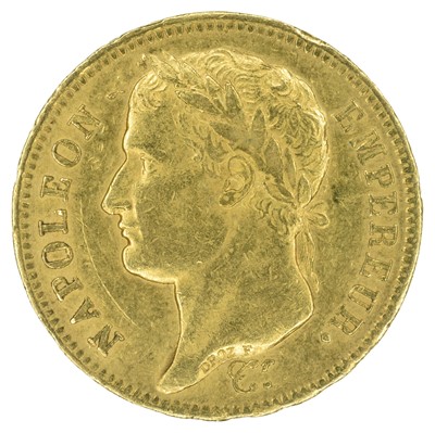 Lot 92 - France, Napoleon I, 40 Francs, 1811, gold.