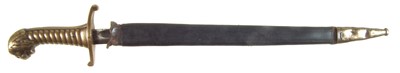 Lot 435 - German 1892 Lion Head Artillery Short Sword