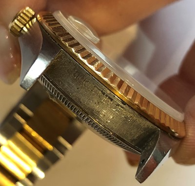 Lot 144 - A gents steel and gold Rolex Oyster Perpetual Datejust wristwatch