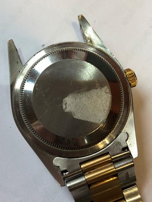 Lot 144 - A gents steel and gold Rolex Oyster Perpetual Datejust wristwatch