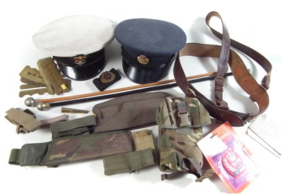 Lot 253 - Collection of Uniform parts and mixed militaria.